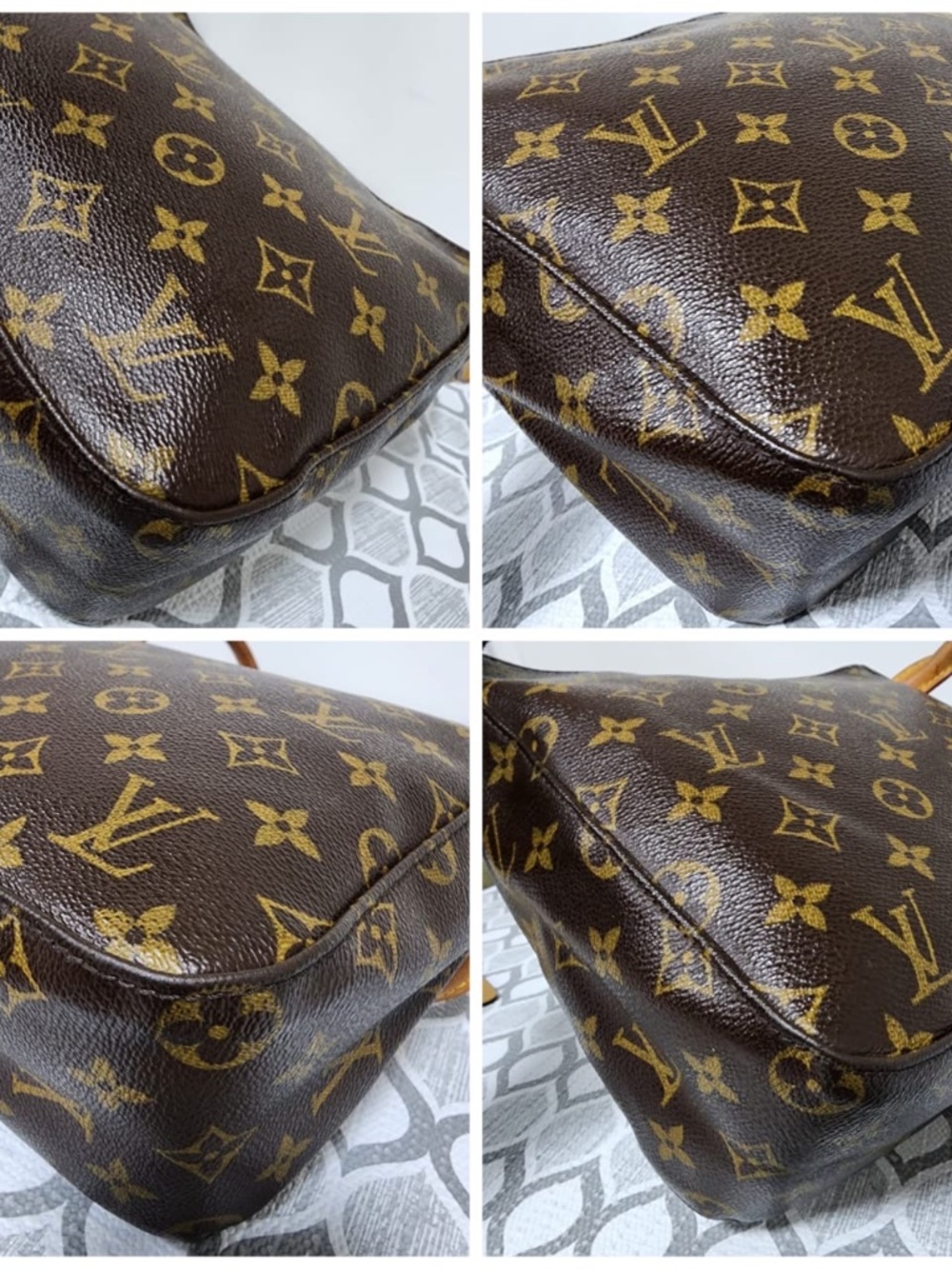 Authentic LOUIS VUITTON Monogram Canvas Looping MM Shoulder Bag Brown - Picture 11 of 15